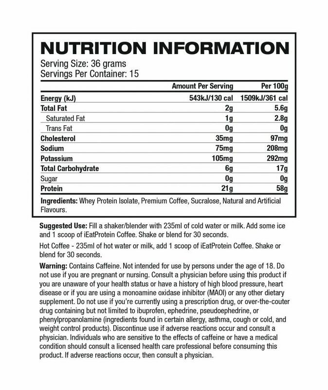 IEatProtein Coffee With Hi-Protein 540g