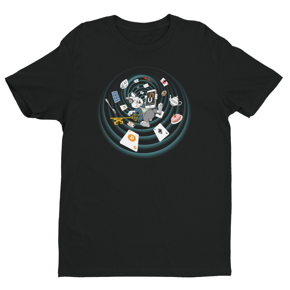 The Crypto Rabbit Hole T-Shirt -- Black
