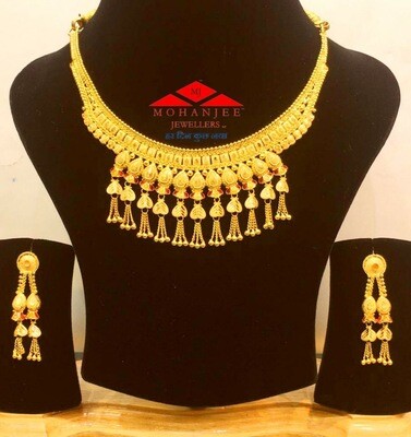 Jhankar Gold Necklace Set