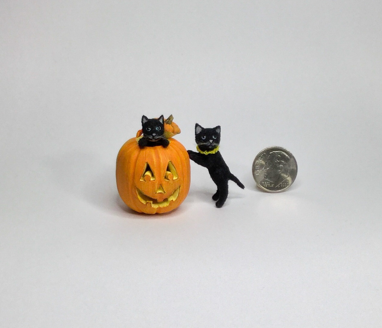Halloween Fun Jack-O-Lantern with Kittens
