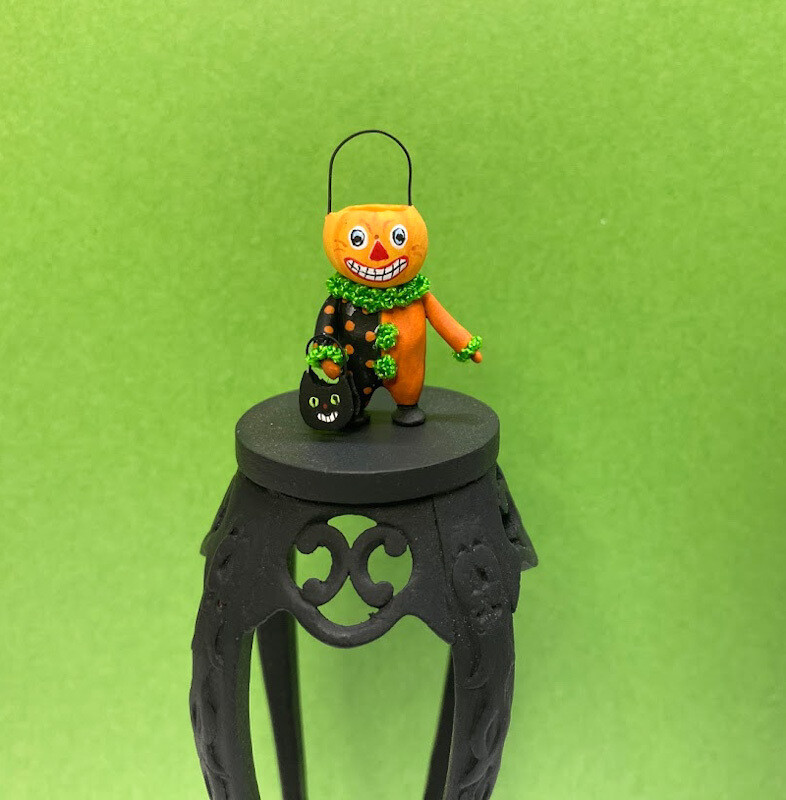 ​Vintage Inspired Jack-O-Lantern Candy Holder