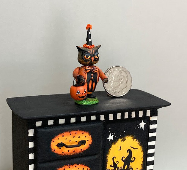 Vintage Inspired Halloween Owl
