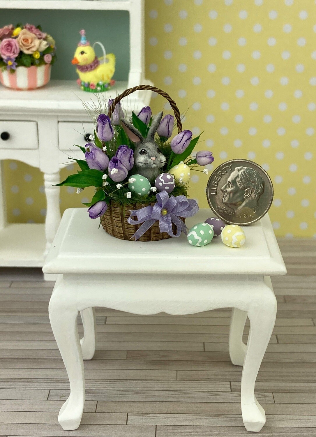 Easter Bunny Tulip Basket