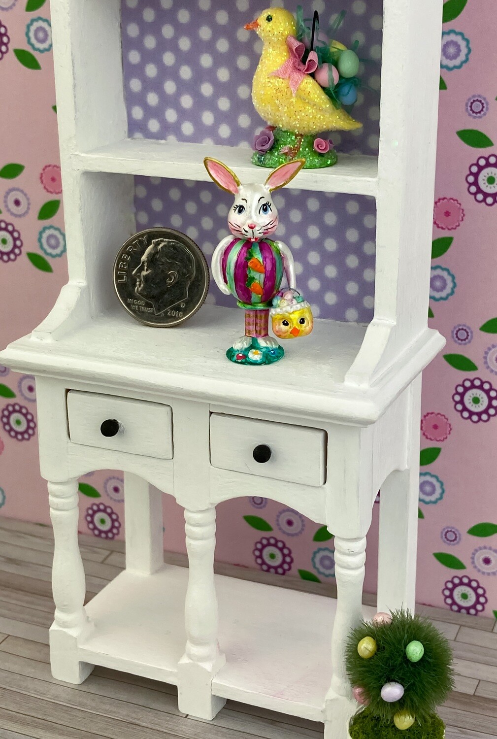 Retro Style Bunny Candy Container