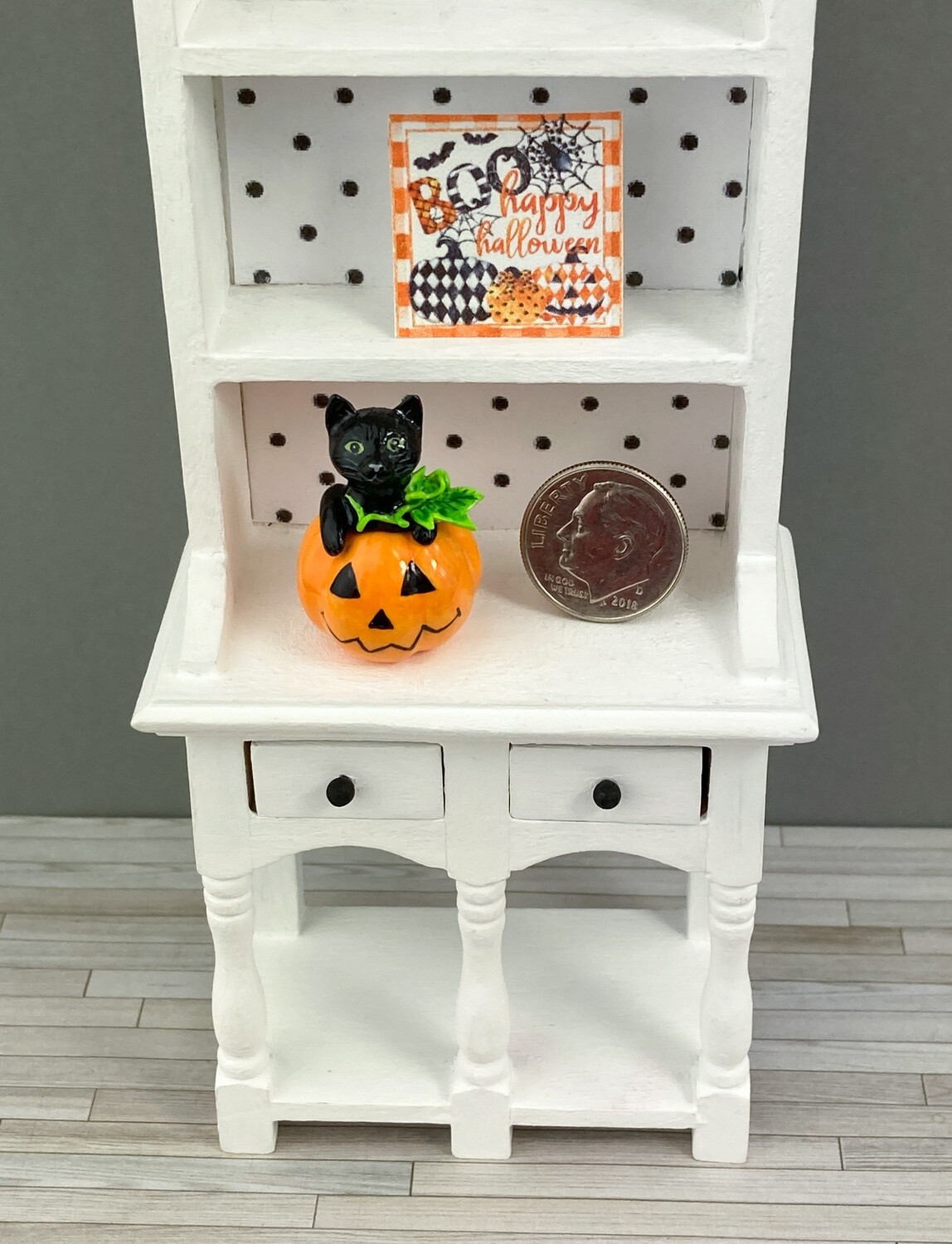Black Cat In Jack-O-Lantern Cookie Jar