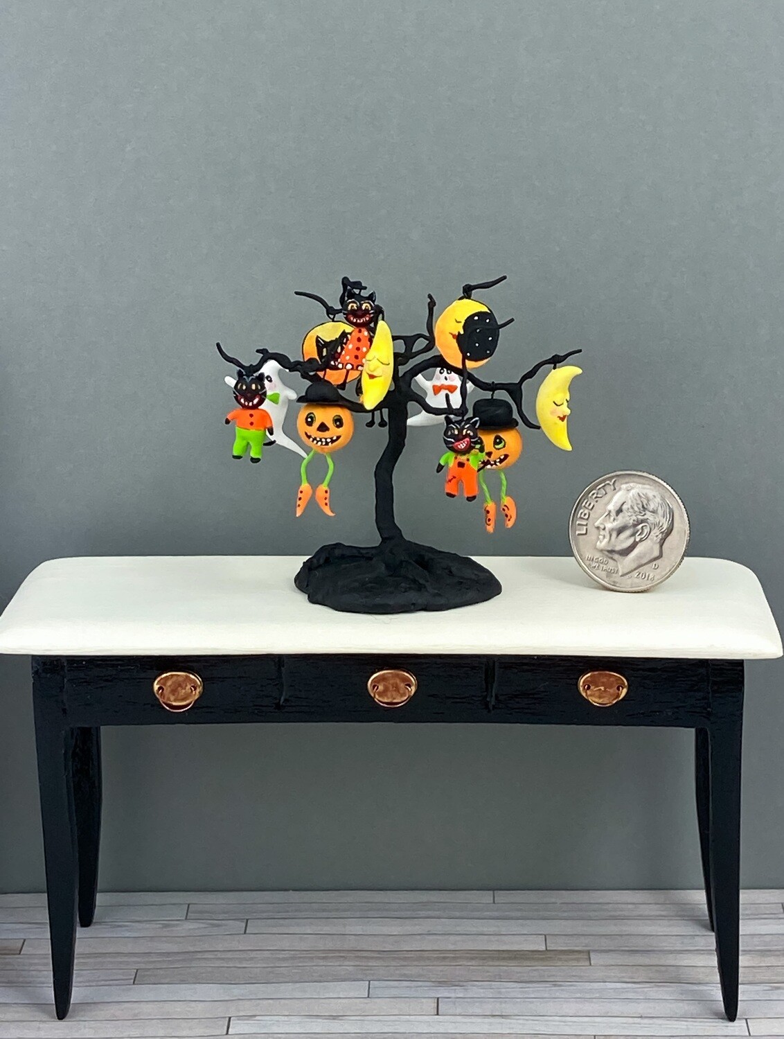 Halloween Tree With Ornaments