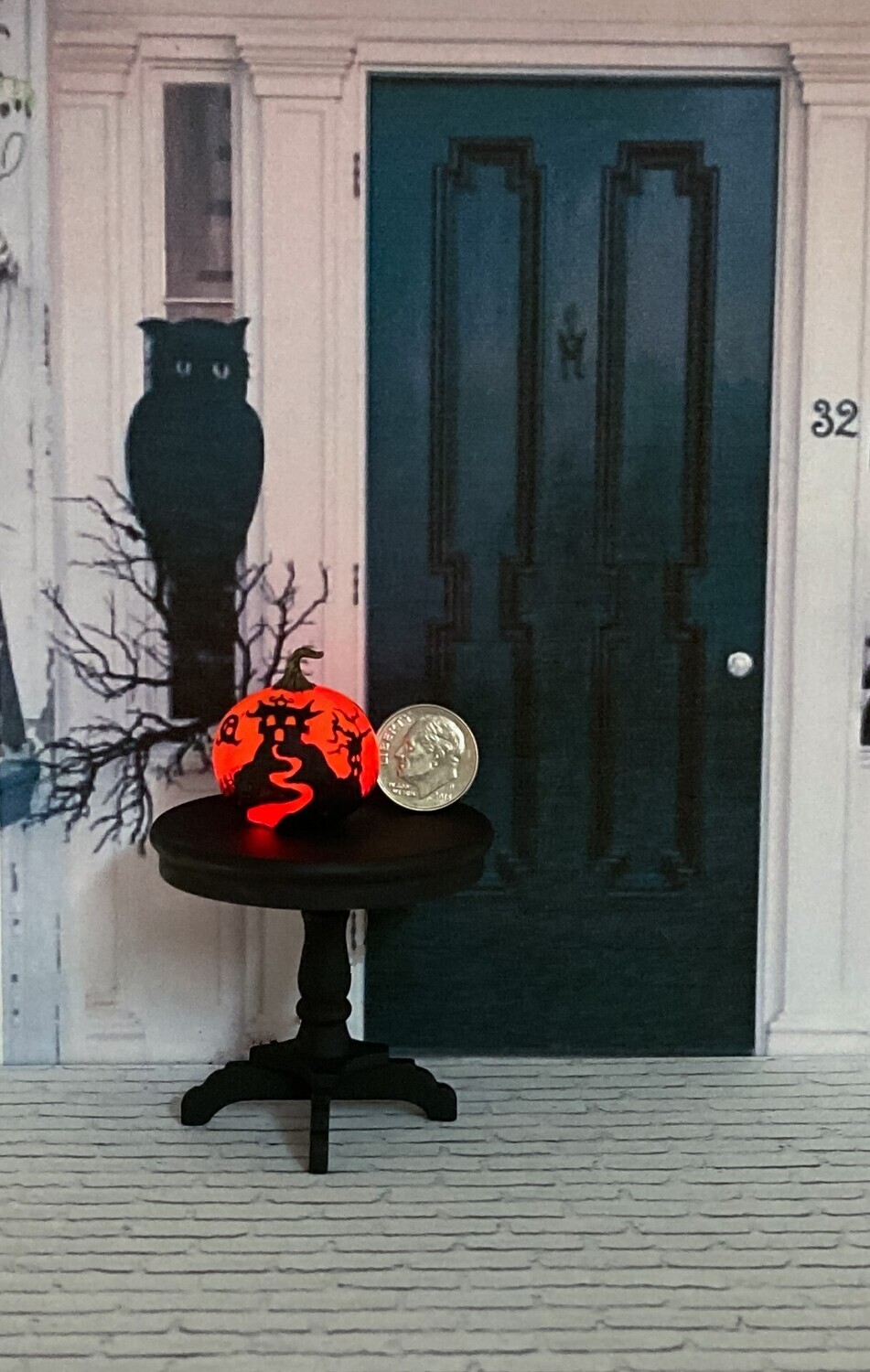 Illuminated Silhouette Pumpkin