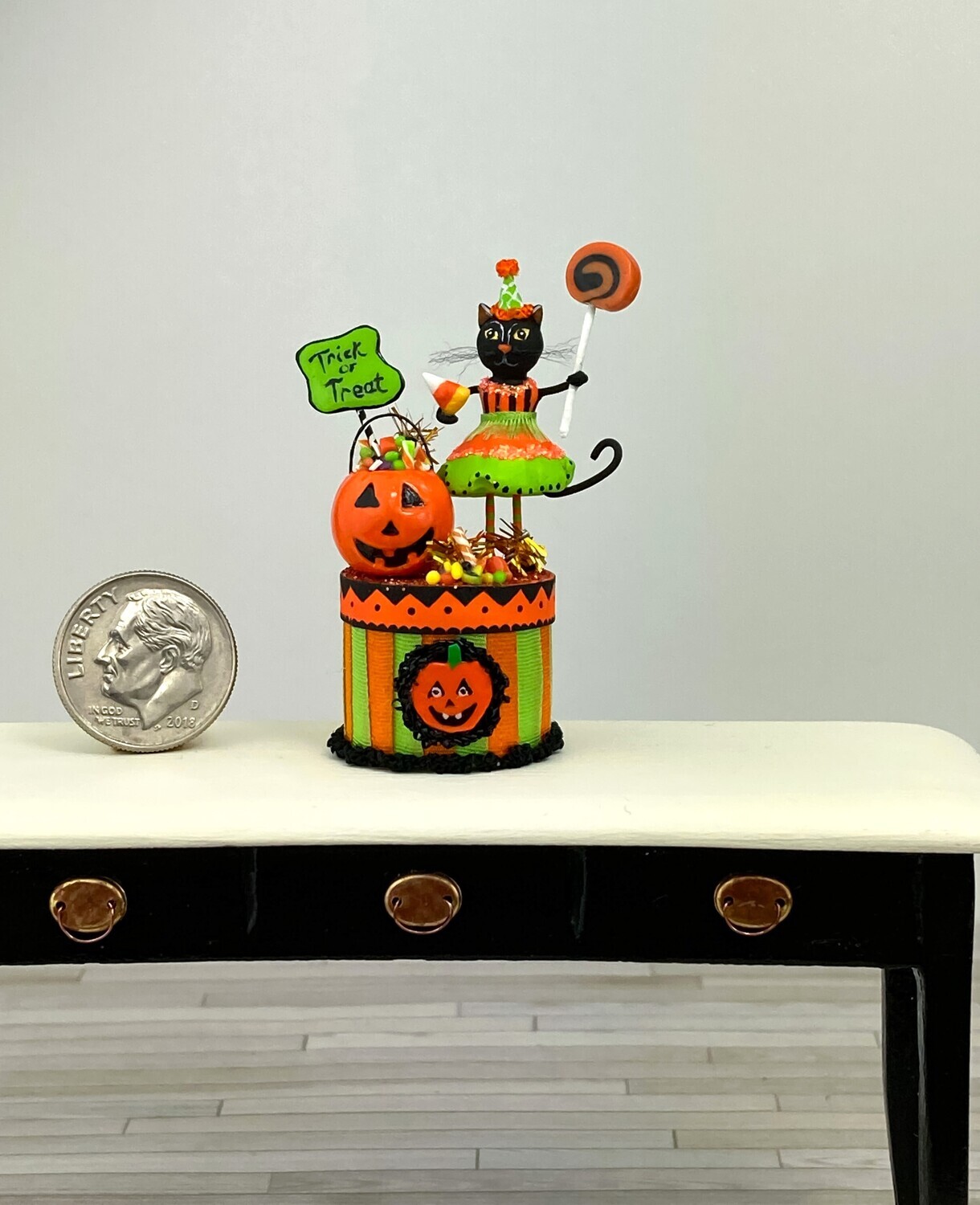 Halloween Cat Hat Box