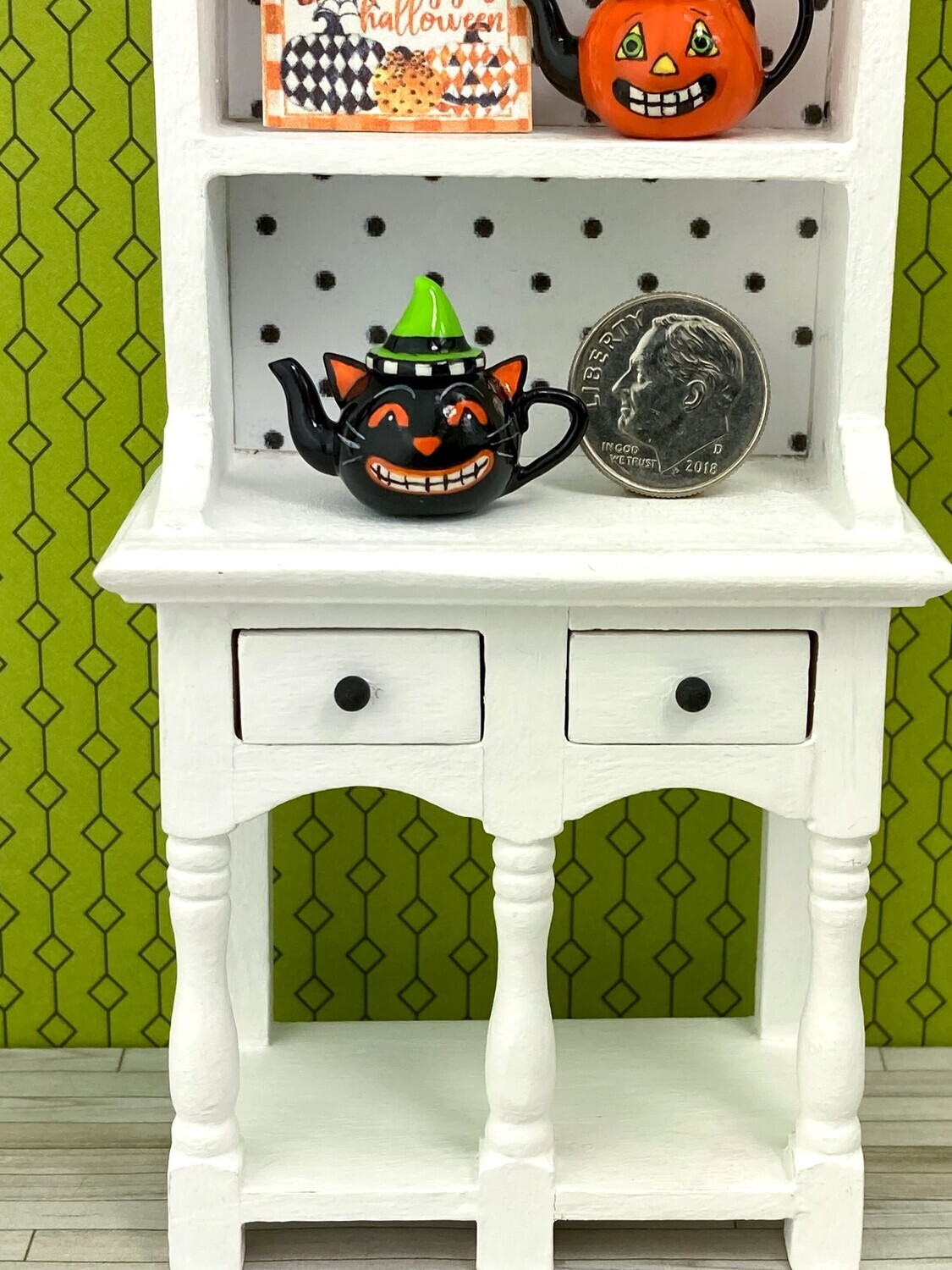Halloween Cat Teapot