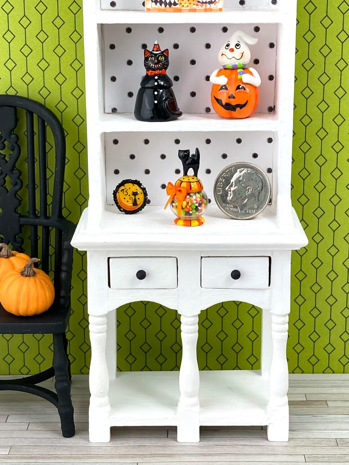 Halloween Cat Candy Container