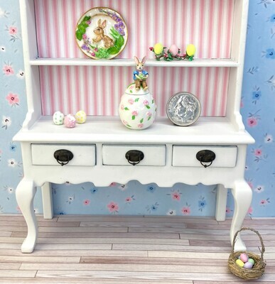 1:12 Scale Bunny On Egg Cookie Jar