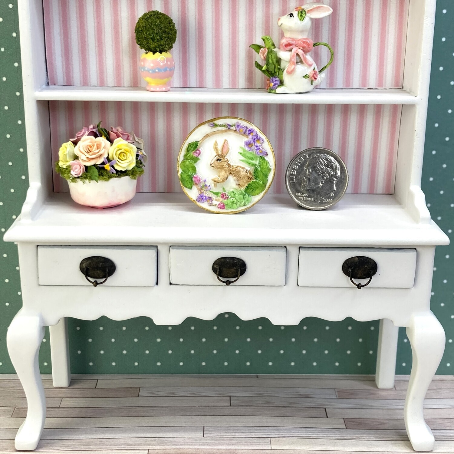 1:12 Scale Spring Bunny Collector Plate