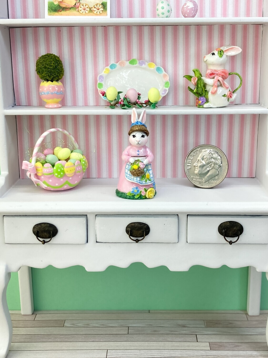 1:12 Scale Miss Bunny Cookie Jar