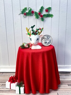 1:12 Scale Christmas Reindeer Vase