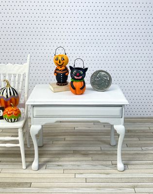 1:12 Scale Halloween Cat Treat Bucket