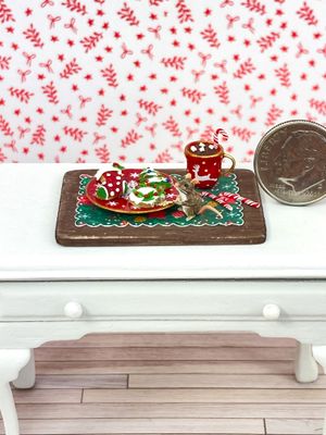 1:12 Scale Cookies For Santa With Mouse