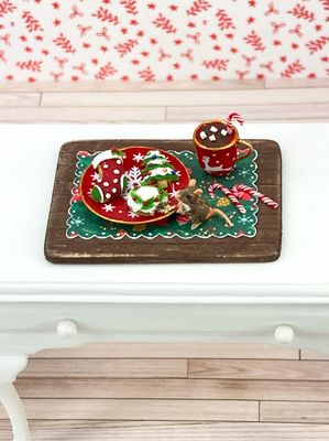 1:12 Scale Cookies For Santa With Mouse