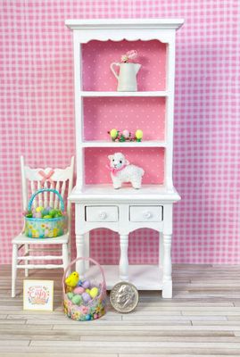 ​1:12 Scale Rose Handle Easter Basket