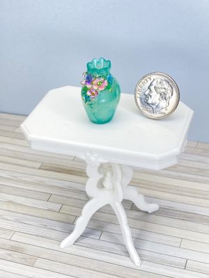 ​1:12 Scale Jeweled Flowers Iridescent Vase