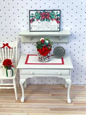 1:12 Scale Miniature Christmas Candy Filled Jar