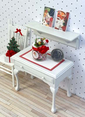 1:12 Scale Miniature Santa Christmas Candy Filled Jar