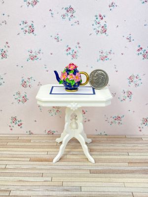 1:12 Scale Floral Teapot