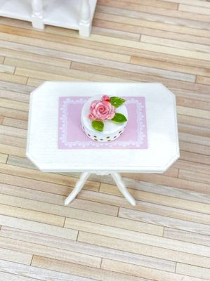 1:12 Scale Miniature Rose Trinket Box