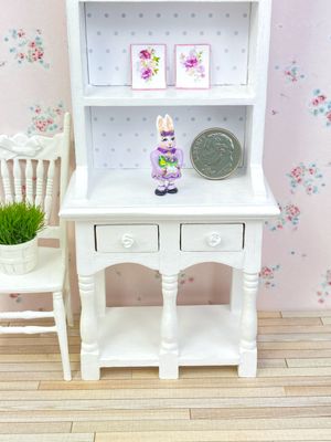 1:12 Scale Miniature Bunny Figurine