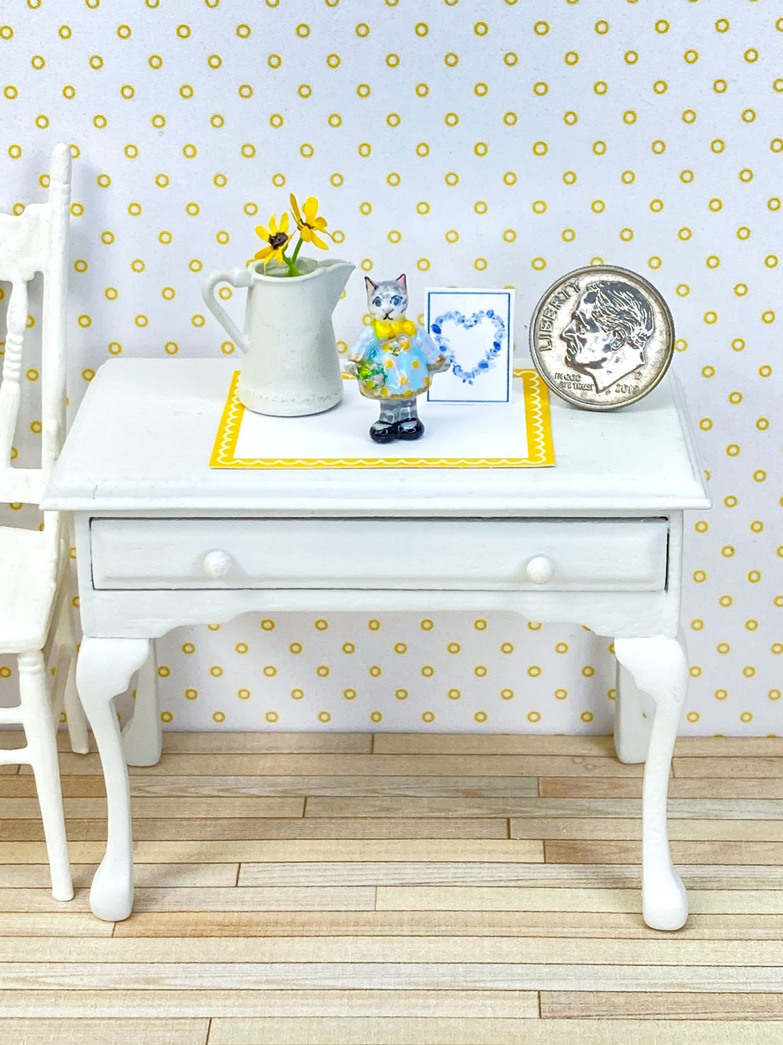 1:12 Scale Miniature Kitten Figurine