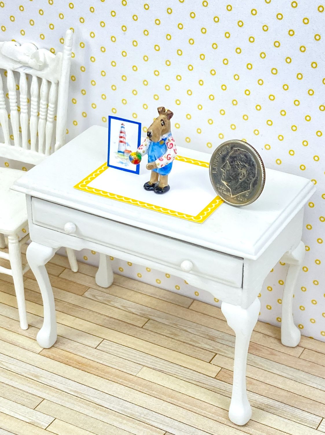 1:12 Scale Miniature Dog Figurine