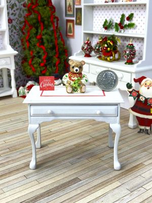 1:12 Scale Miniature Christmas Teddy Bear Cookie Jar