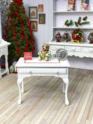 1:12 Scale Miniature Christmas Teddy Bear Cookie Jar