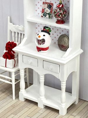 1:12 Scale Miniature Snowman Candy Bowl Dish