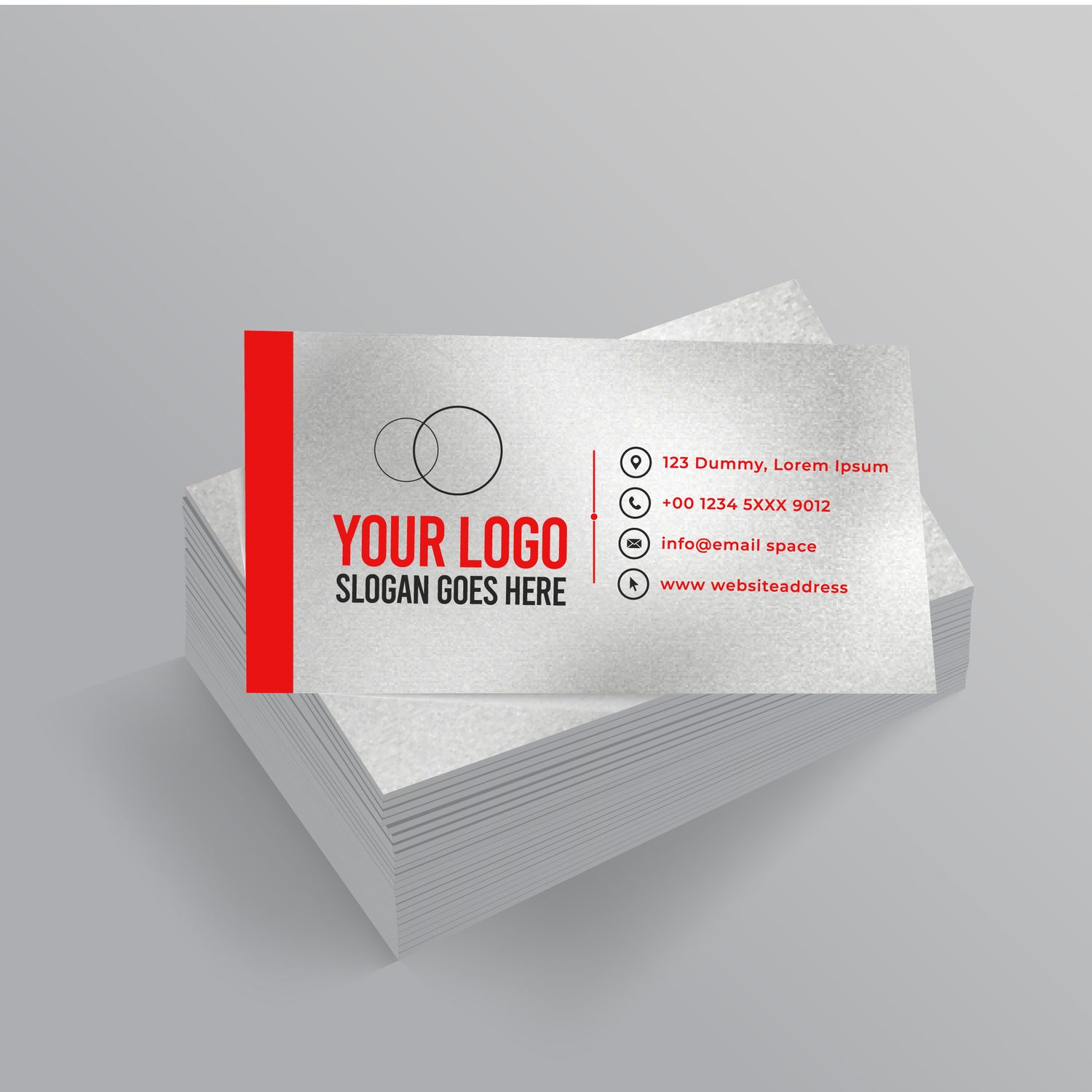 GLISTEN PEARL METALIC PAPER BUSINESS CARDS