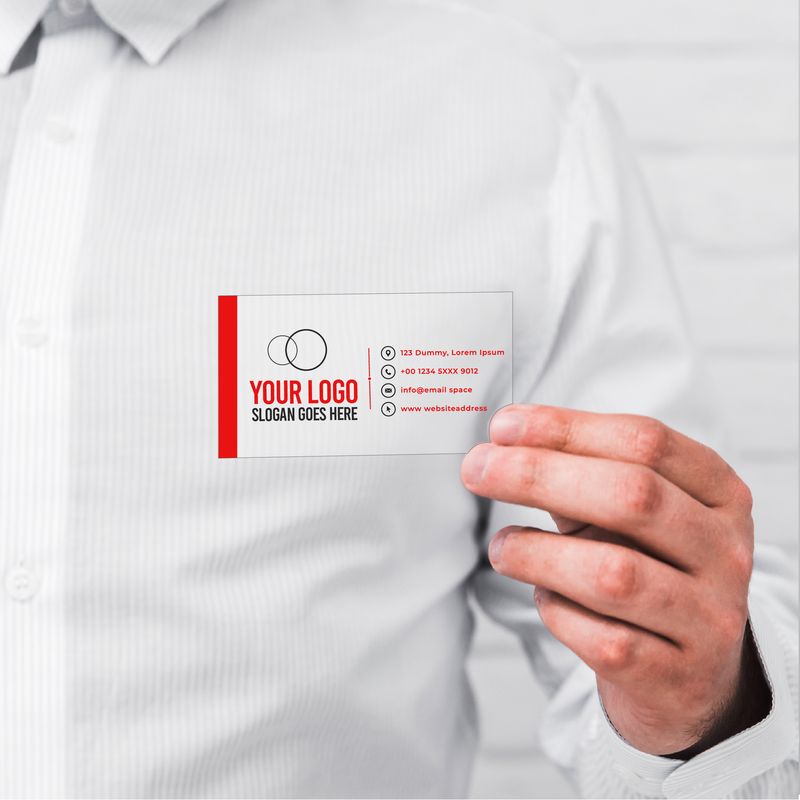 CLEAR PLASTIC BUSINESS CARDS