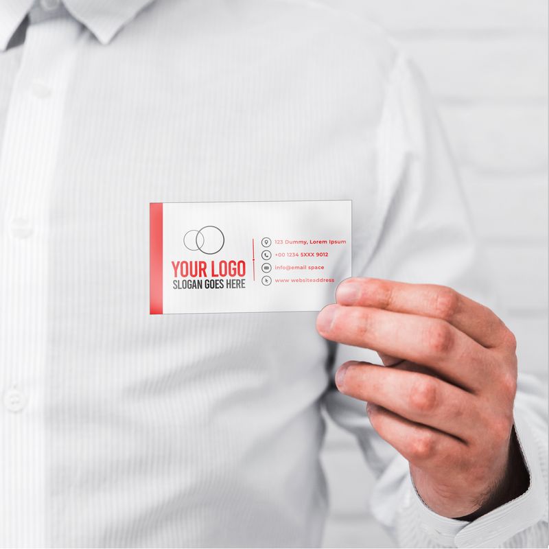 FROSTED PLASTIC BUSINESS CARDS