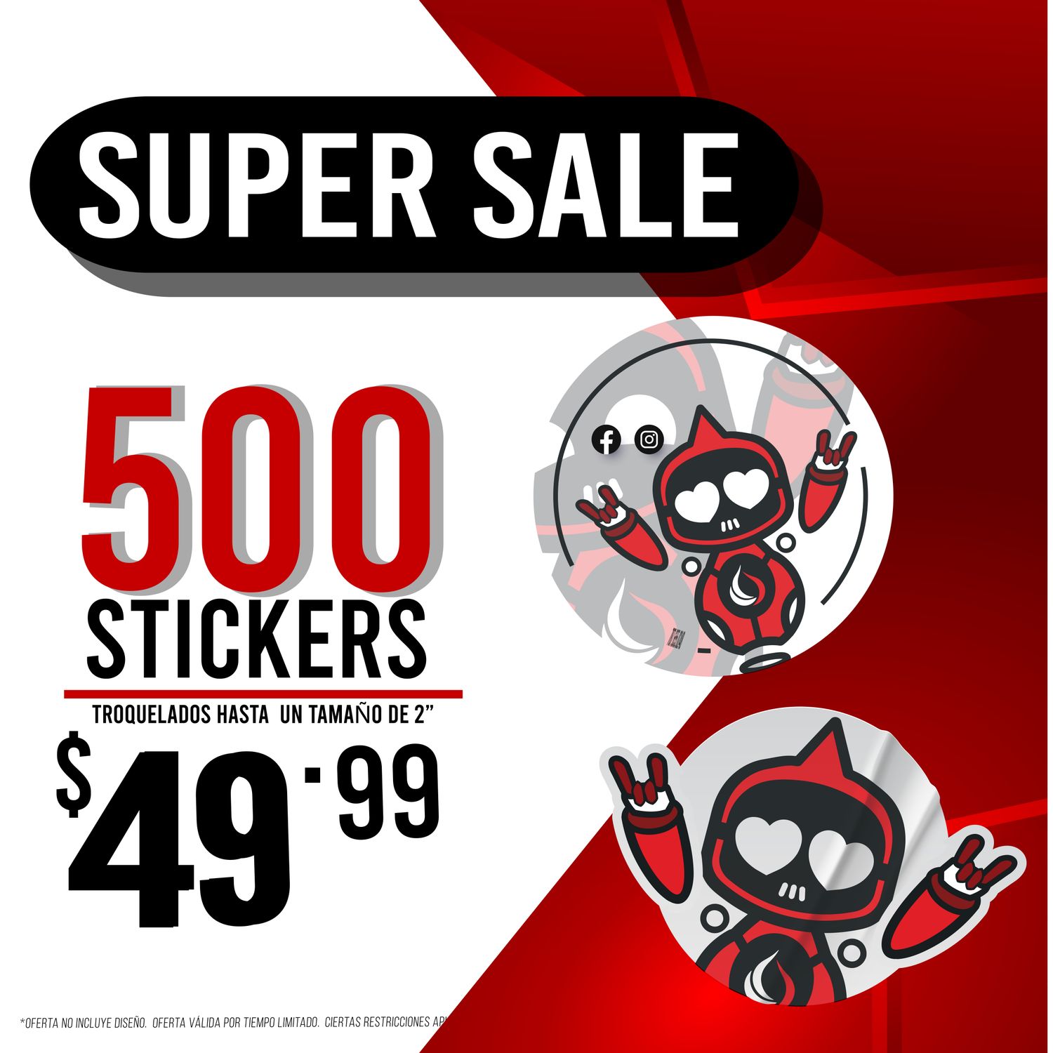 500 STICKERS PROMO