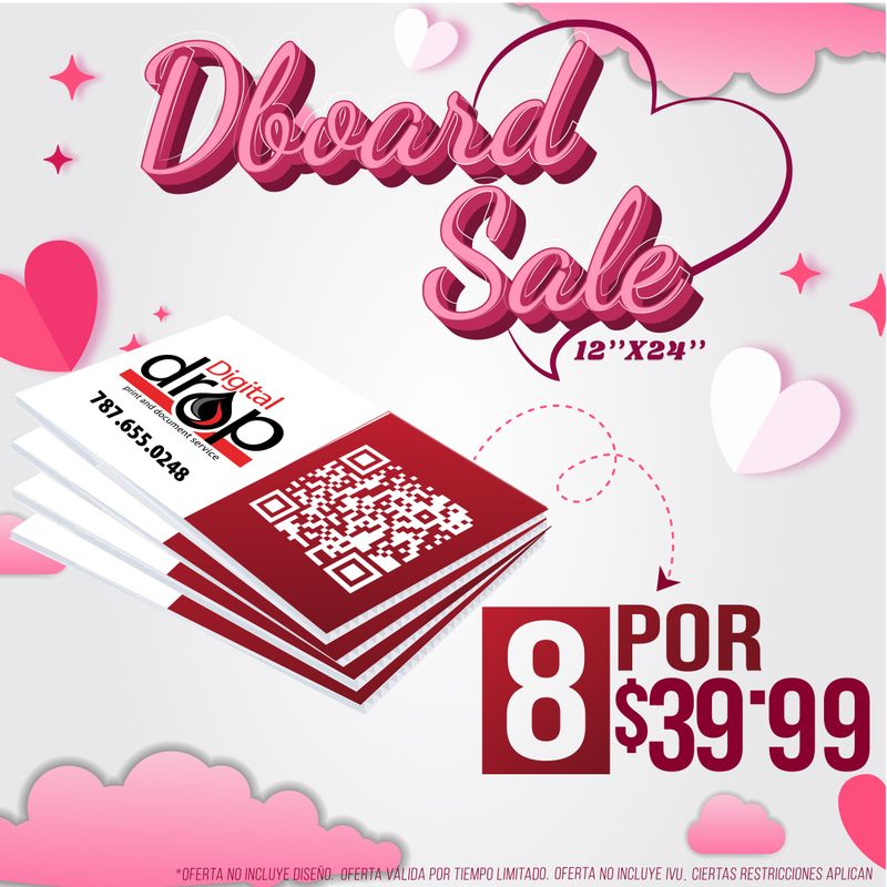 DBOARD SALE 12"x 24" (8 PIECES SET)