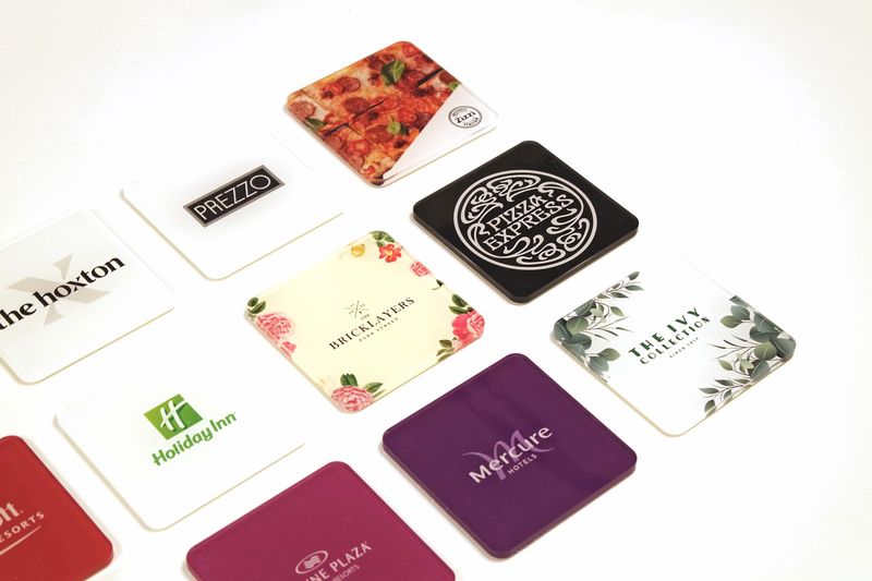 CUSTOM ACRYLIC COASTERS 4/SET