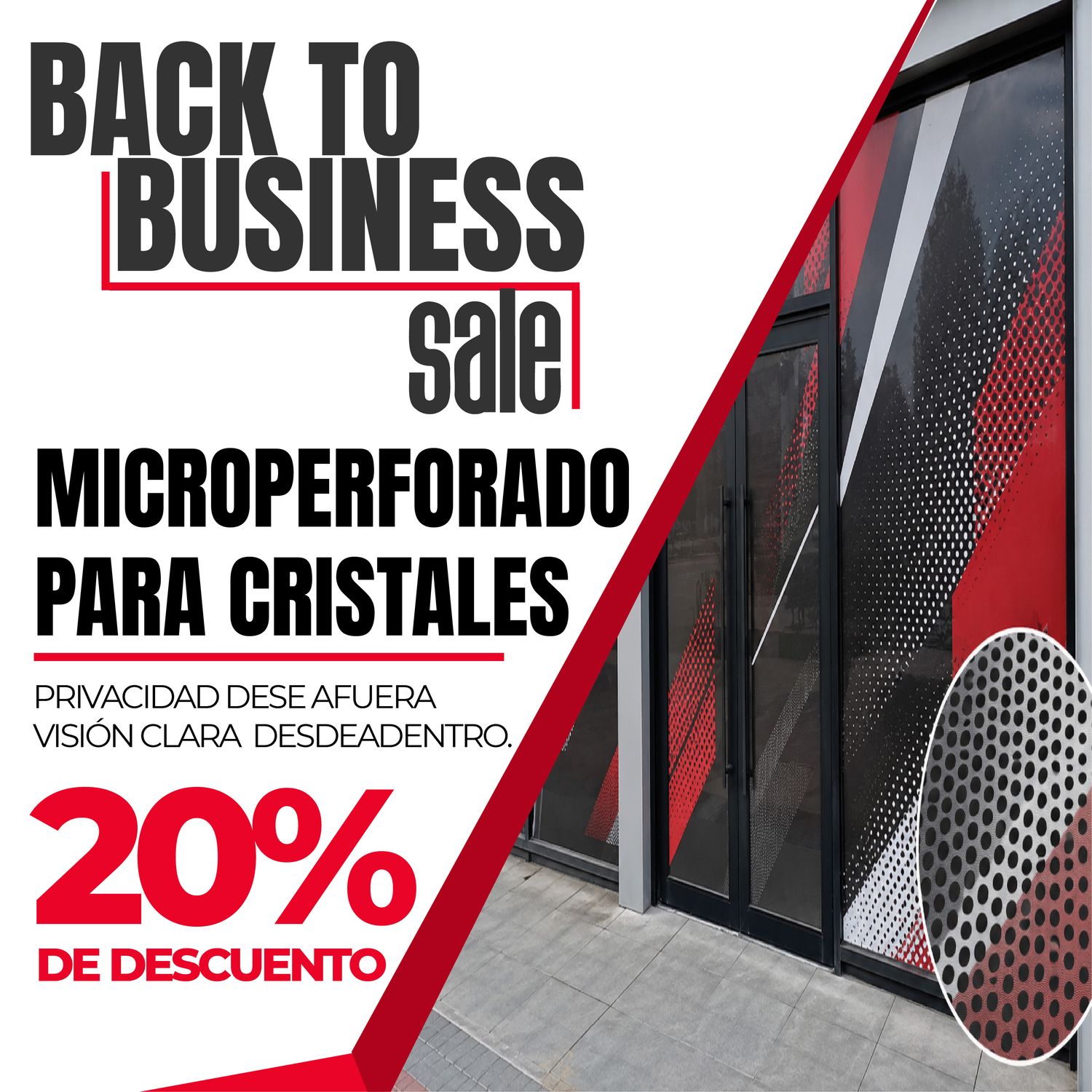 MICROPERFORATED WINDOW VINYL