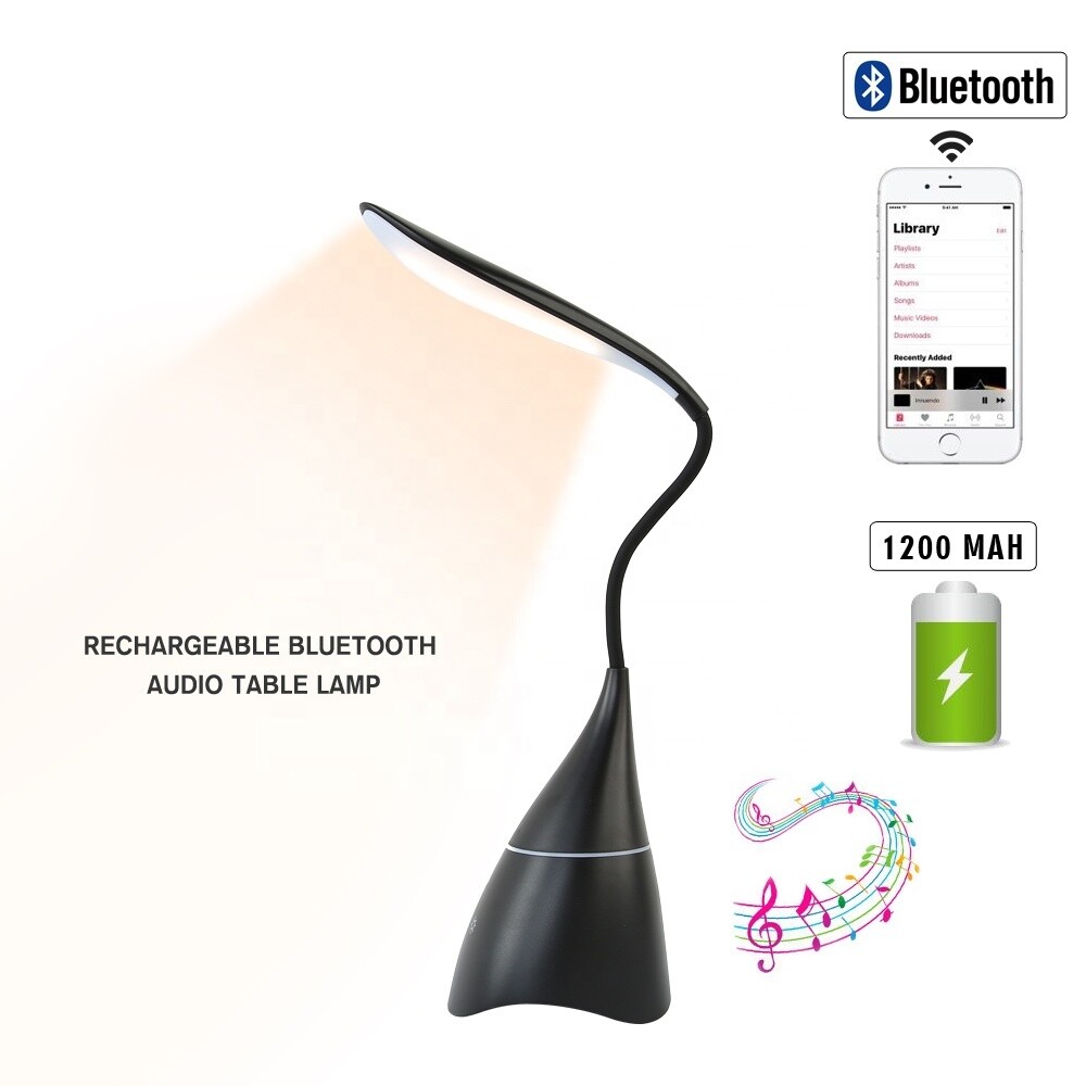 Lampara de escritorio con bocina Bluetooth