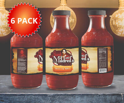 6 PK Sweet & Spicy - Aunt Mildred's #10 Southern Style BBQ Sauce
