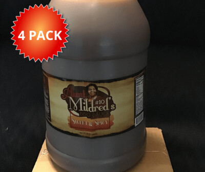 4 Gallon PK Sweet & Spicy - Aunt Mildred's #10 Southern Style BBQ Sauce