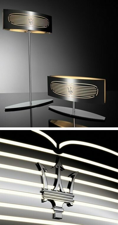 LAMPADA DA TERRA "MASERATI" INOX LUMINA