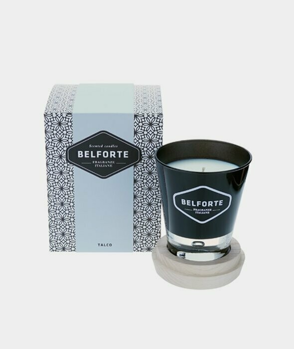 CANDELA PROFUMATA BLACK, Fragranza: Talco - 40 gr