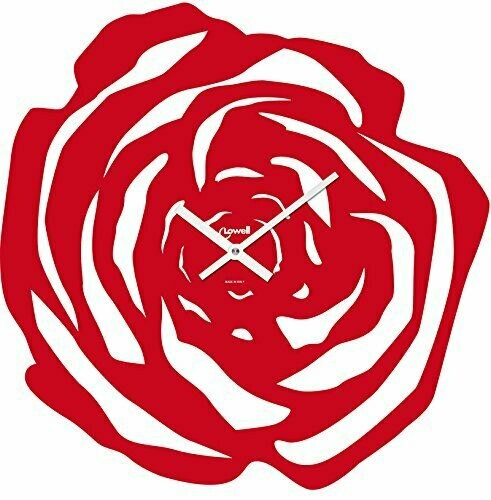 Orologio da parete "ROSA ROSSA" -Lowell-
