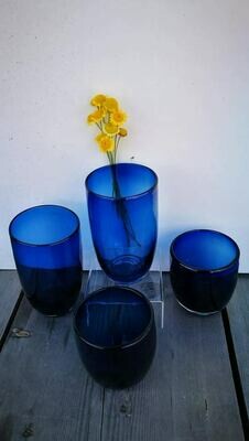 Servizio bicchieri "BLUE" 6 acqua /6 vino -Giannini Extra-
