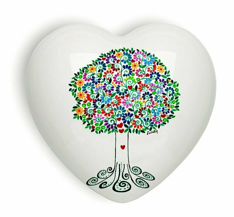 Complemento di arredo/fermacarte "Cuore TREE OF LIFE"