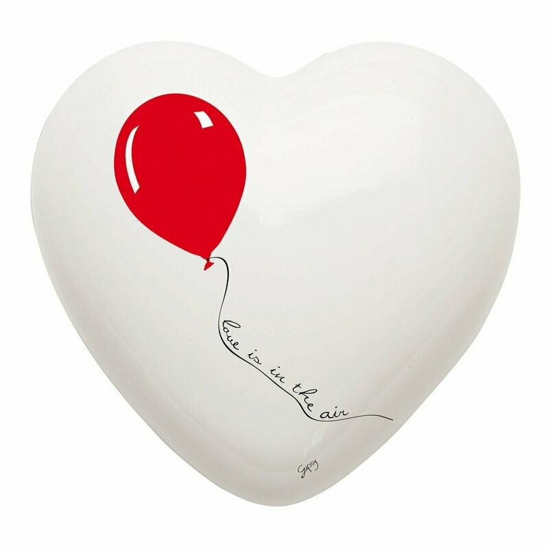 Complemento di arredo/fermacarte "Cuore LOVE IS IN THE AIR "