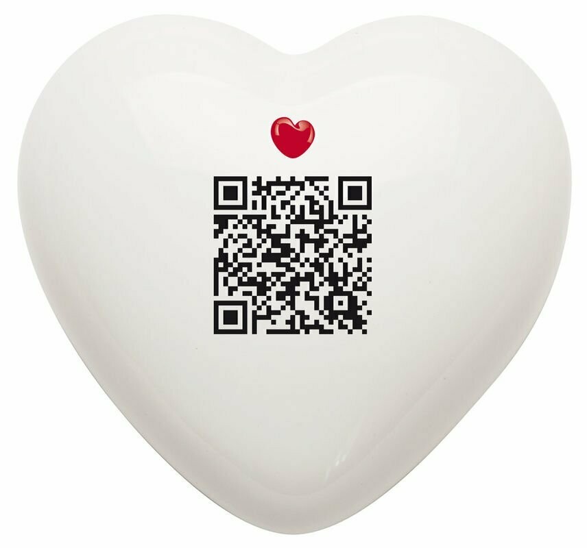 Complemento di arredo/fermacarte "Cuore QR"